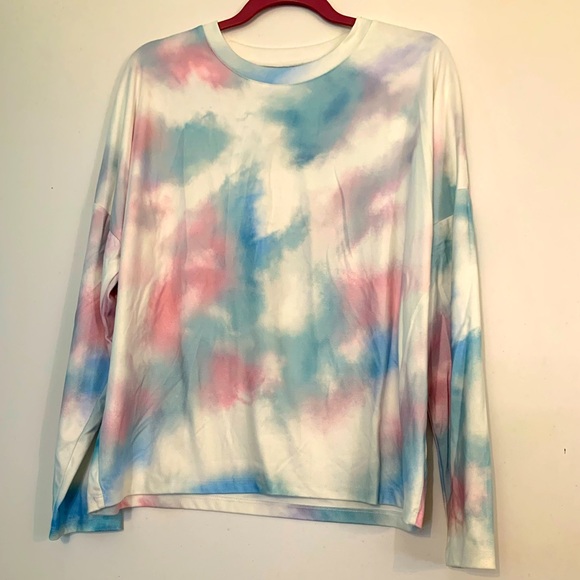 NWOT Pink & Blue Crew and Pant Set - Picture 1 of 5